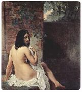 Ruckenansicht einer Badenden Francesco Hayez